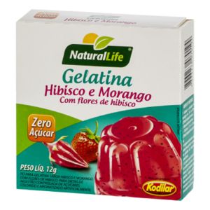 GELATINA DIET HIBISCO COM MORANGO KODILAR 12G