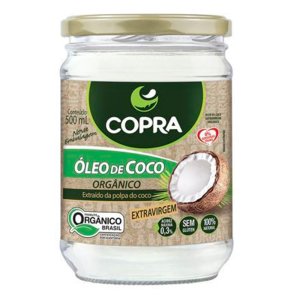 OLEO DE COCO EXTRAVIRGEM ORGANICO COPRA 500ML